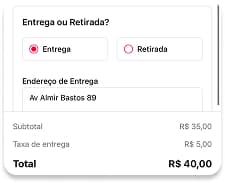 Cálculo de frete automático