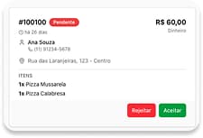 Gestão de pedidos